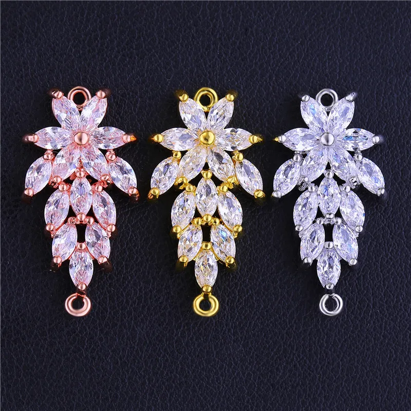 Ювелирные аксессуары Juya с фианитами ААА для самостоятельного изготовления