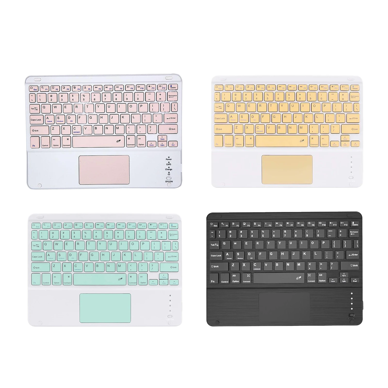 

Slim Wireless Bluetooth Keyboard with Touchpad for iPad, Cable-Free, Easy to Operation