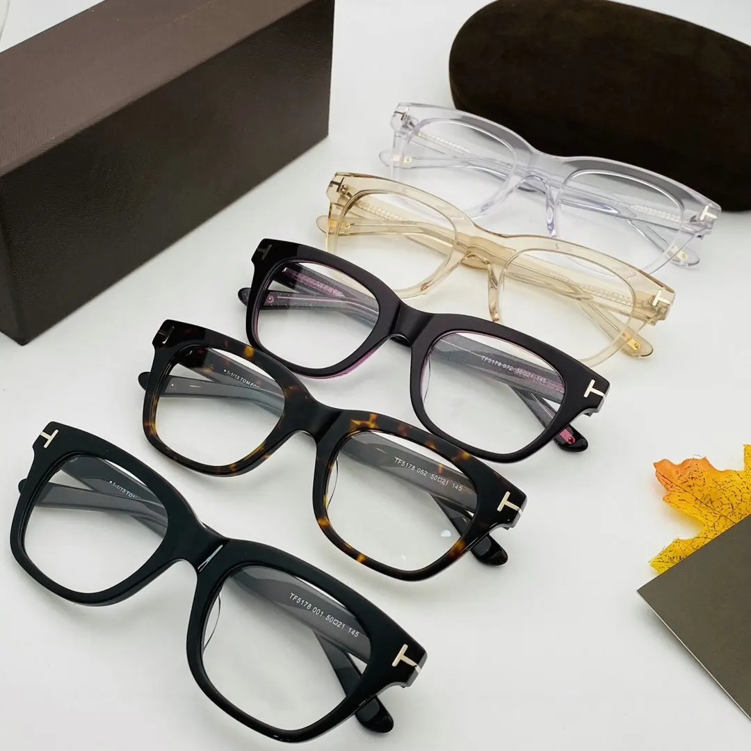 

2021 Luxury brand Tom TF For Men Optical Eyeglasses Frames Forde Fashion Acetate Women Reading Myopia Prescription Glasses
