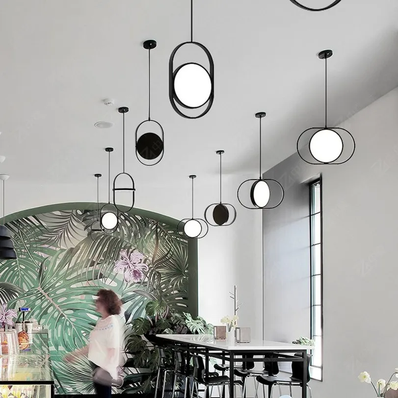 Скандинавский светодиодный подвесной светильник Подвесная лампа для ресторана