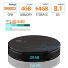Приставка Смарт-ТВ Amlogic S905X2, 4 + 64 ГБ, Android 9,0, Wi-Fi, Bluetooth 4,0, 4K