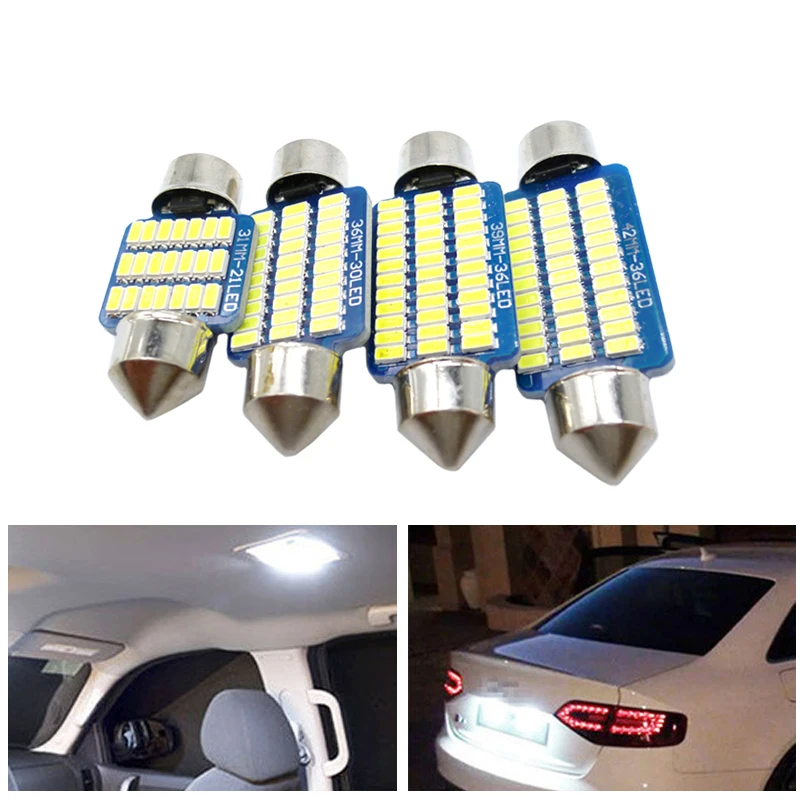 

2x C5w Led Interior Light Led Light Bulbs For Toyota Land Cruiser 80 100 200 Prado 120 150 Fj Car Lighting