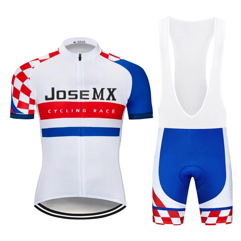 Трикотажная велоодежда с коротким рукавом длинный велосипедный комплект