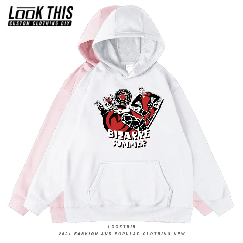 

Свитшот детский Повседневный с длинным рукавом и капюшоном, с принтом «Невероятные приключения Джоджо»