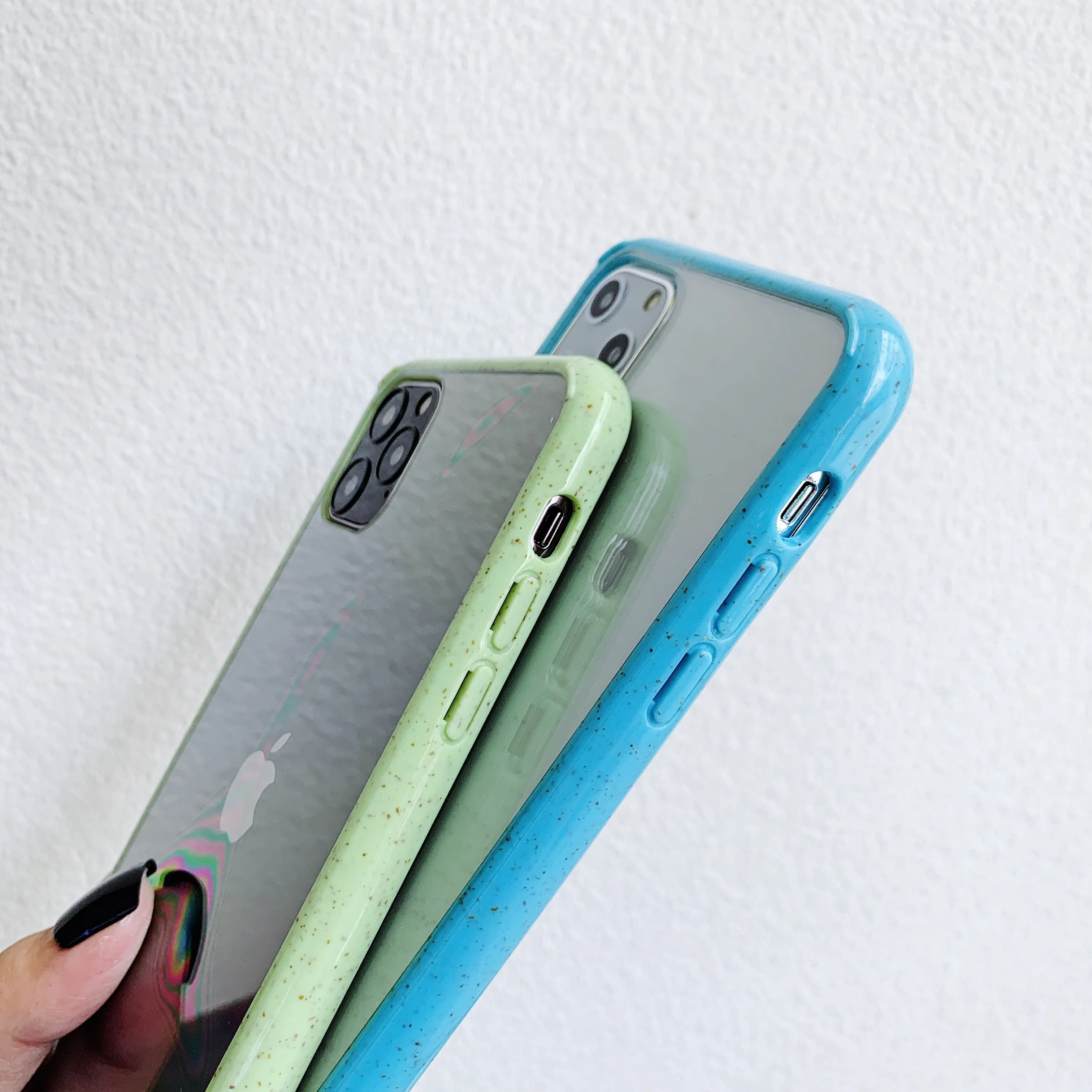 Прозрачный ударопрочный чехол с рамкой для iPhone 11 Pro Max XR XS 7 8 Plus X из мягкого ТПУ