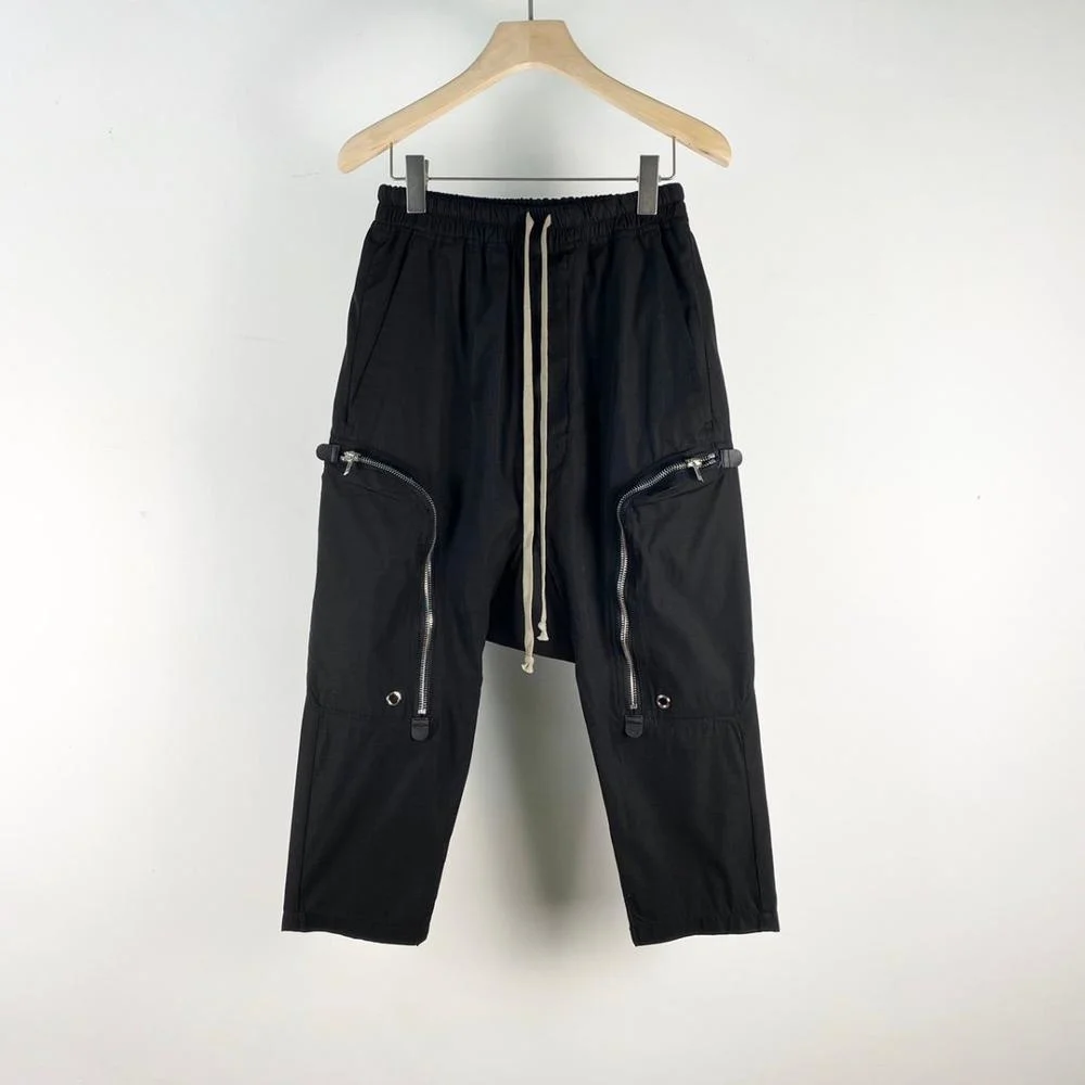 

Мужские повседневные шаровары 20SS Seak в готическом стиле, хлопковые уличные штаны в стиле хип-хоп, спортивные брюки свободного покроя, черные,...