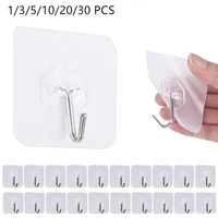 1351020pcs transparent strong self adhesive door wall hangers hooks suction heavy load rack cup sucker for kitchen bathroom