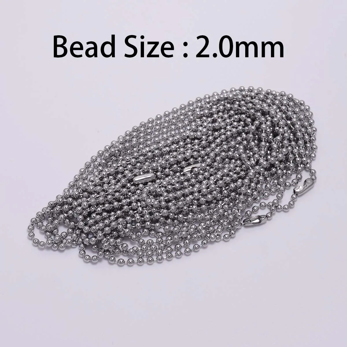 5 шт. шариковые цепочки из нержавеющей стали для DIY коннектора застежки шаровой