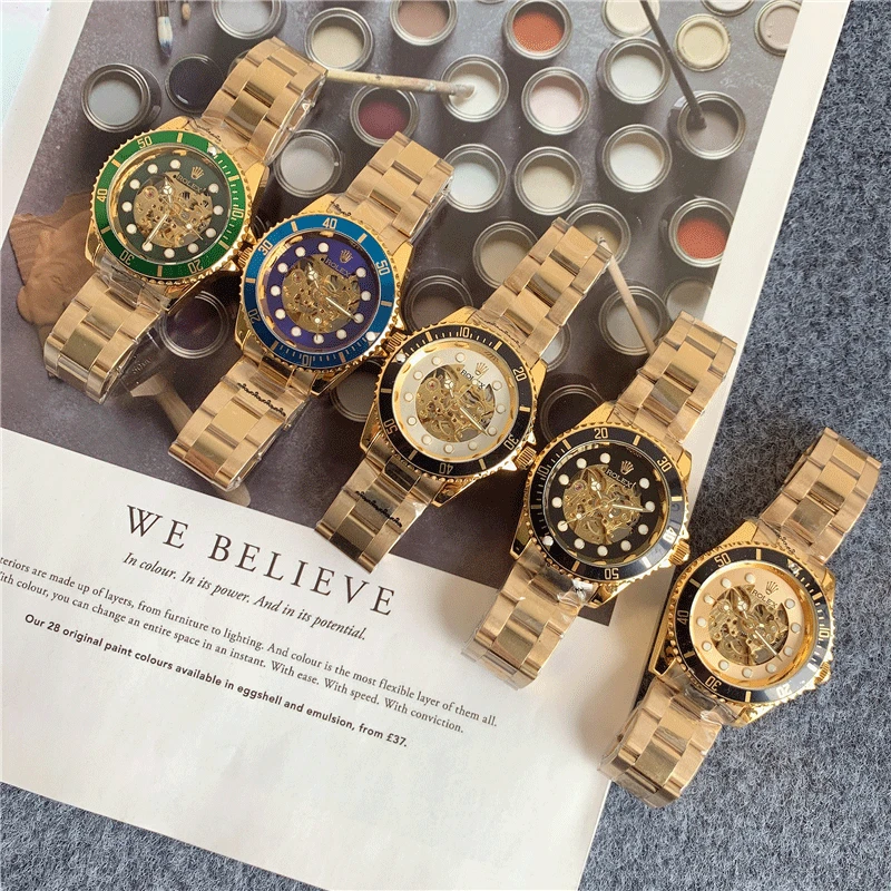 

Fashion Men's Luxury Designer Watch Quartz Classic Black Watch Steel Band Luxury Calendar Business Brand Watch Men's Gifts 112