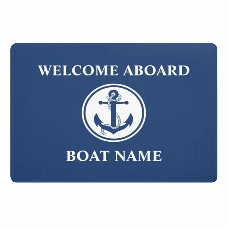 Индивидуальный Коврик Для Якоря на морских колесах Придверный коврик с именем