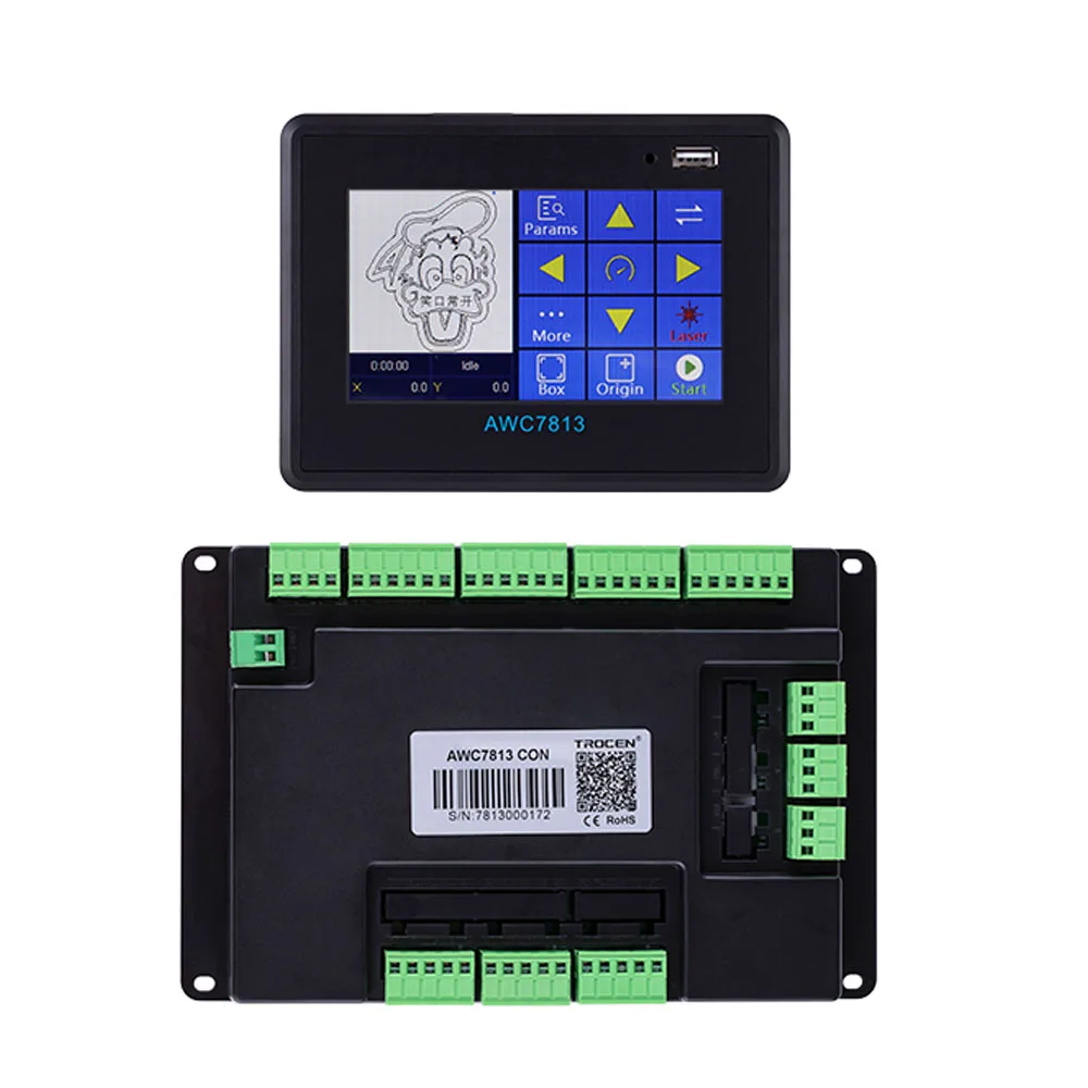 Trocen AWC7813 AWC708S Co2 лазерного контроллера для станок лазерной резки и гравировки
