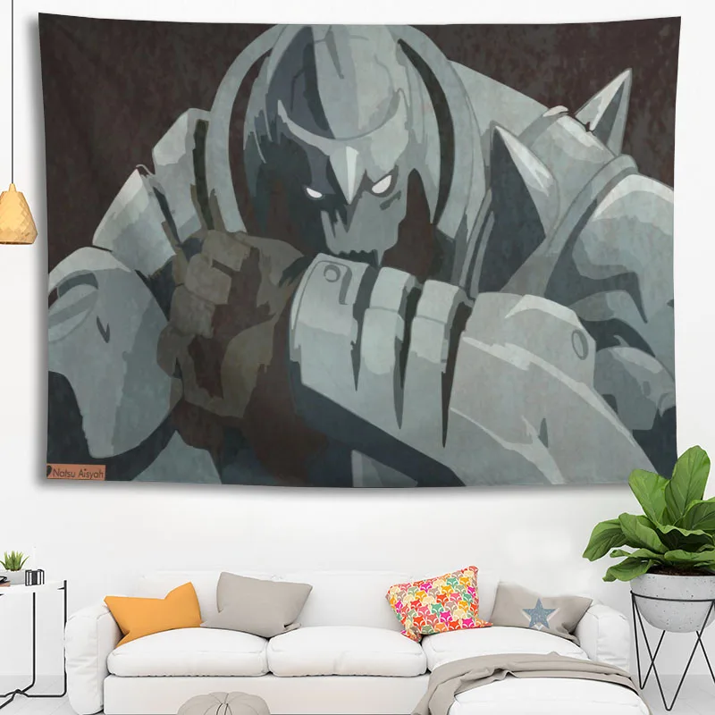 

Hot Sale Custom High Quality Fullmetal Alchemist Wall Hanging HD Landscape 3D Printing Digital Printing Home Decoration Tapestry