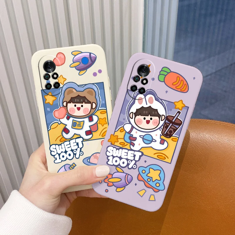 

Anti Fall Girl Pattern Phone Case For Huawei Nova8 8Pro 8SE Nova 7 7Pro 7SE 6 6se 5 5Pro 5Z 5I 5Ipro 5T 4 4E Silicone Cover