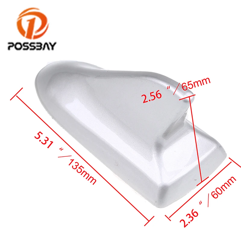 Автомобильные наклейки POSSBAY серебристого цвета с антенной в виде плавника акулы