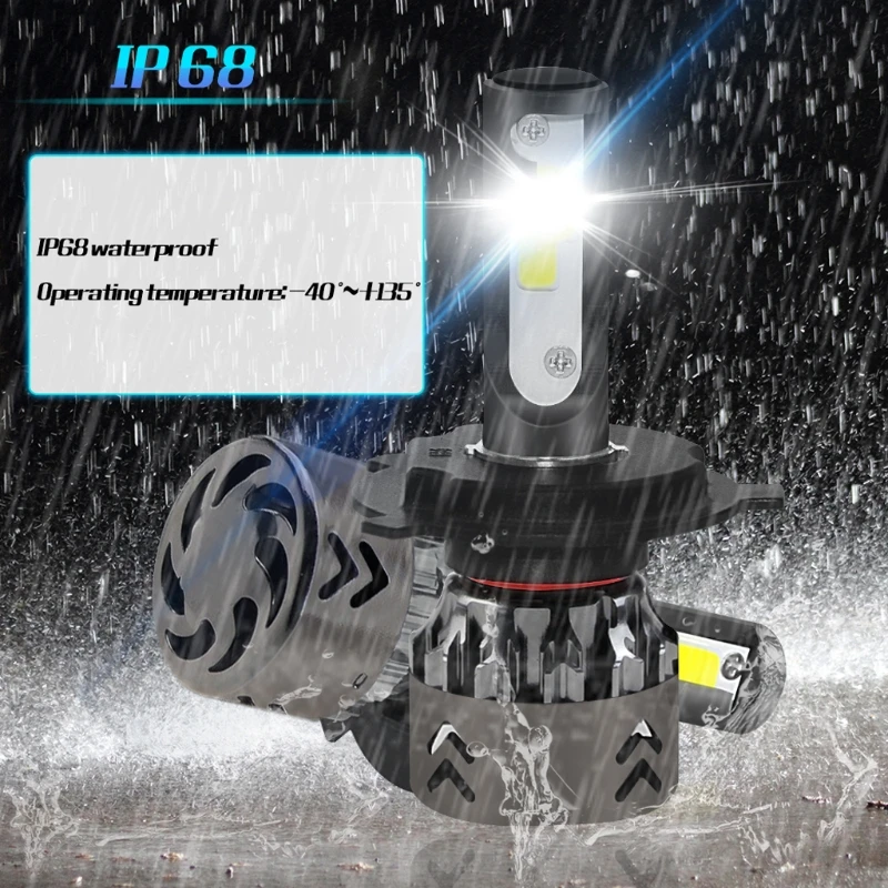 

High Performance H4 9003HB2 120W20000LM LED Headlight Kit Hi/Lo Beam Bulbs 6000K Q1QE