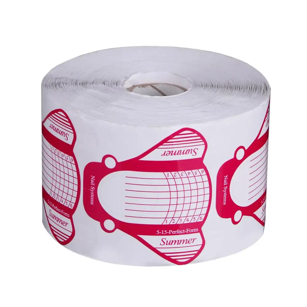 50/100 шт. руководство по выдвижения ногтей формы наклейки на Кончики Maincure