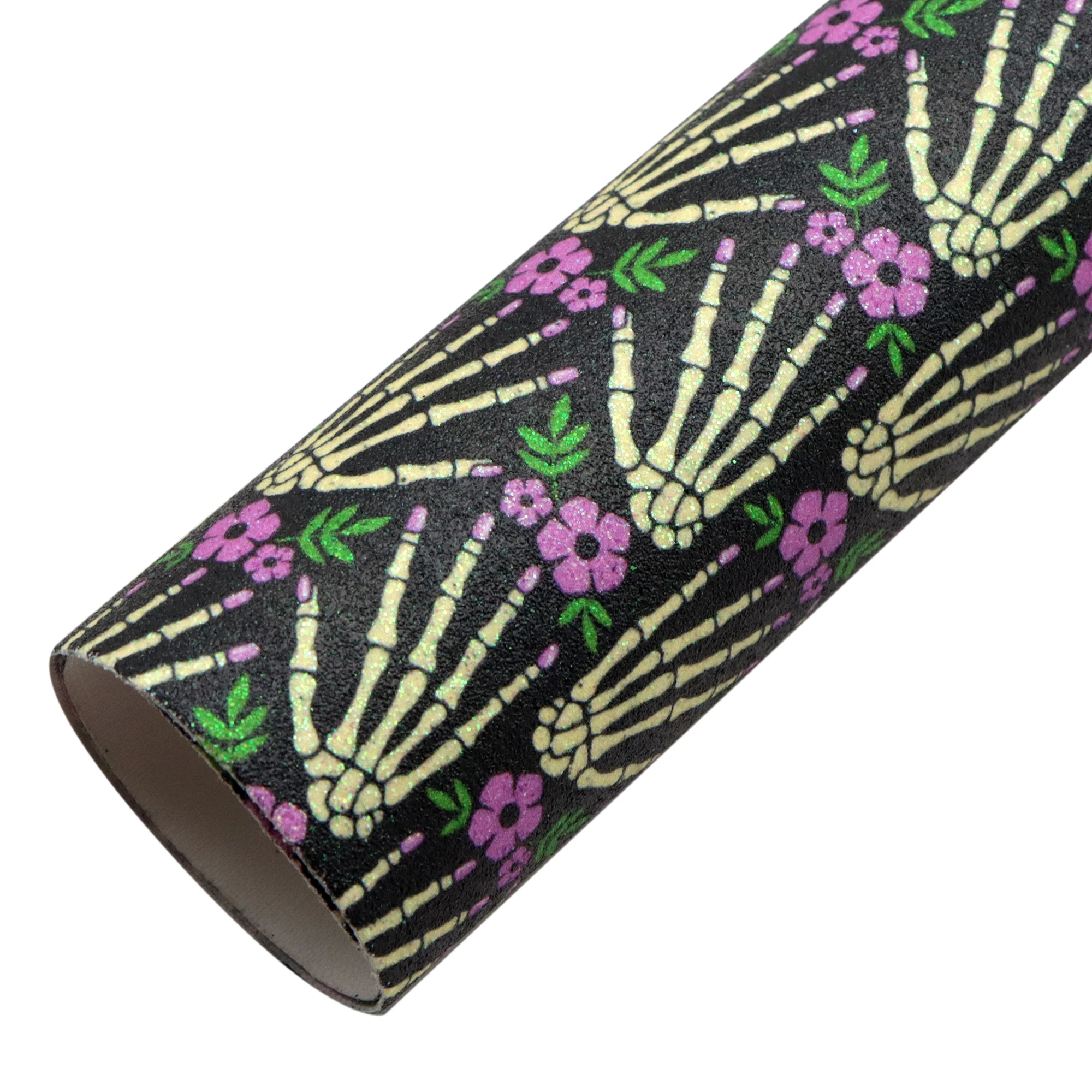 Хэллоуин блестящая искусственная кожа ткань синтетика Сделай - Цена: 69,78 руб.