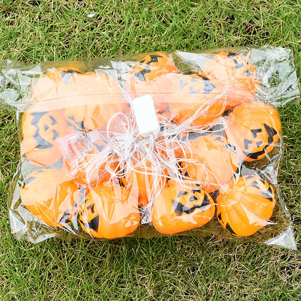 

2.5inch / 6.5cm Halloween Pumpkin LED Lights String Lights Battery Powered Skeleton Ghost Cosplay Parties Ideas