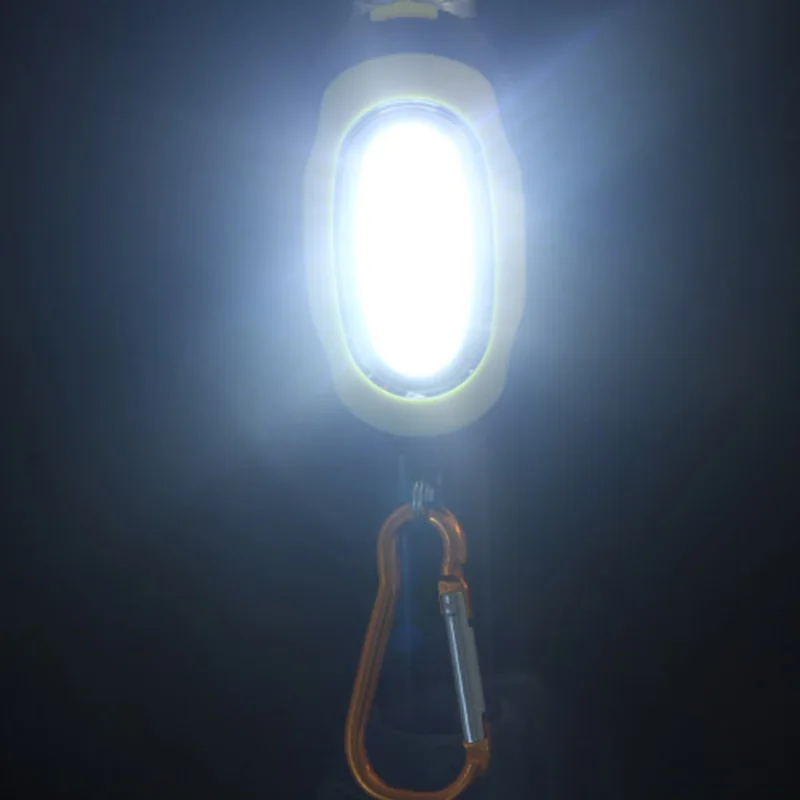 1 шт. портативный мини COB LED брелок флэш светильник фонарь лампа с карабином для