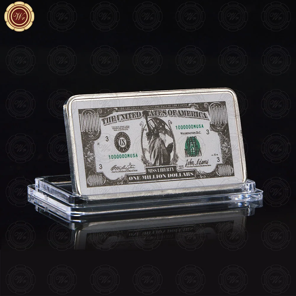 Серебряные монеты WR коллекционные пробы с изображением доллара США для мужчин