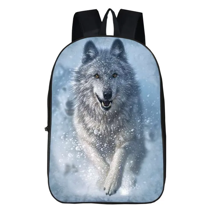 New 3D Animal Wolf Print Schoolbag Children Student School Backpack Youth Boys Girls | Багаж и сумки