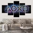 5 шт., декоративные настенные картины для консоли Playstation Console