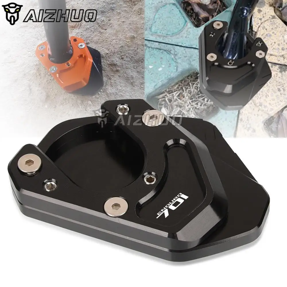 

Motorcycle Foot Side Stand Extension 701 ENDURO CNC Aluminum Kickstand Enlarge Plate Pad For Husqvarna 701 Enduro 2016-2018 2017