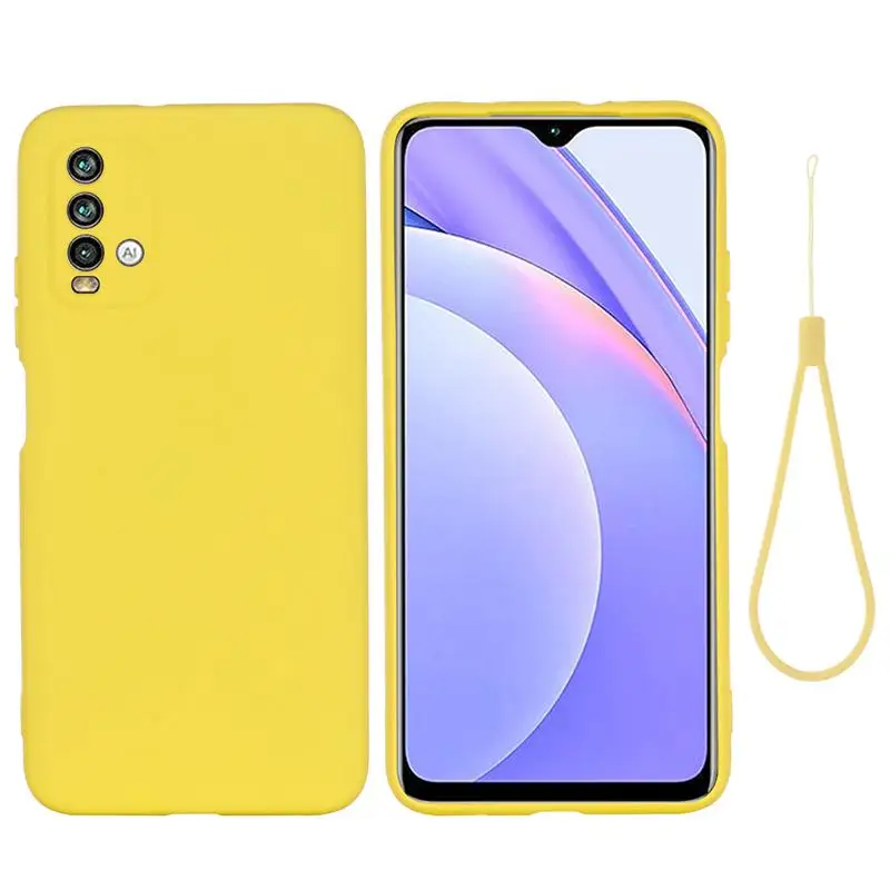 

1Pc Liquid Silicone Phone Case Compatible for Redmi Note 9 4G/9 Power/9T