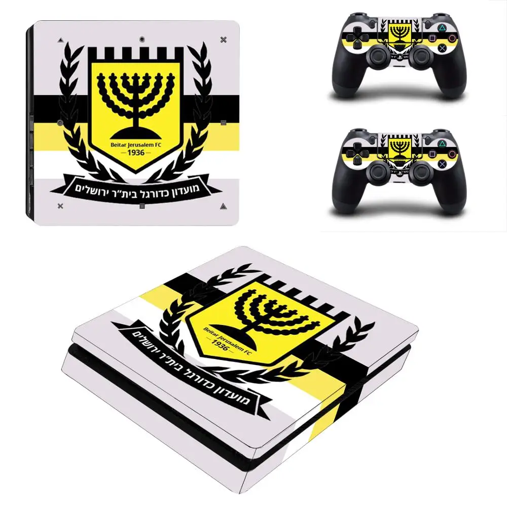 Виниловая наклейка Beitar Jerusalem Football PS4 Slim Skin для консоли Sony PlayStation 4 и контроллера |
