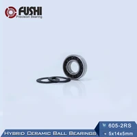 605 hybrid ceramic bearing 5145 mm abec 1 1pc industry motor spindle 605hc hybrids si3n4 ball bearings 3nc 605rs