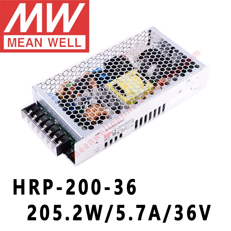 Mean Well HRP-200 series DC 12V 24V 36V 48V meanwell 200W single output with PFC Function Switching Power Supply | Обустройство дома