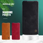 Чехол Nillkin Qin для Xiaomi Poco F3, роскошный Ультратонкий кожаный флип-чехол, Тонкий чехол с отделением для карт для Xiaomi Redmi K40 Pro Plus, чехол