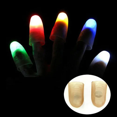 

Magic Super Bright Light Up Thumbs Fingers Trick Appearing Light Finger Covers