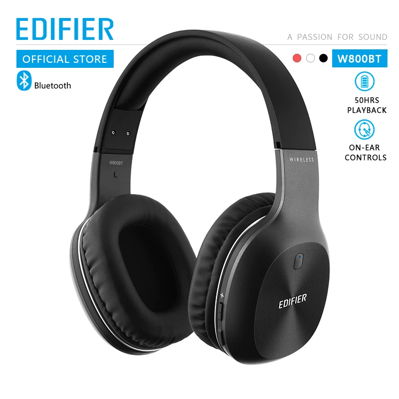 EDIFIER W800BT беспроводные наушники Bluetooth 4,0 и Проводная функция до 35 часов в использовании батареи 40 мм драйверы Bluetooth наушники
