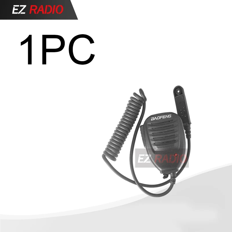 1 PC BAOFENG Walkie Talkie PTT микрофон динамик для UV-9R BF-A58 BF-9700 совместим с UV-XR UV-9R плюс GT-3WP UV-5S RT6 - Цвет: 1 PC