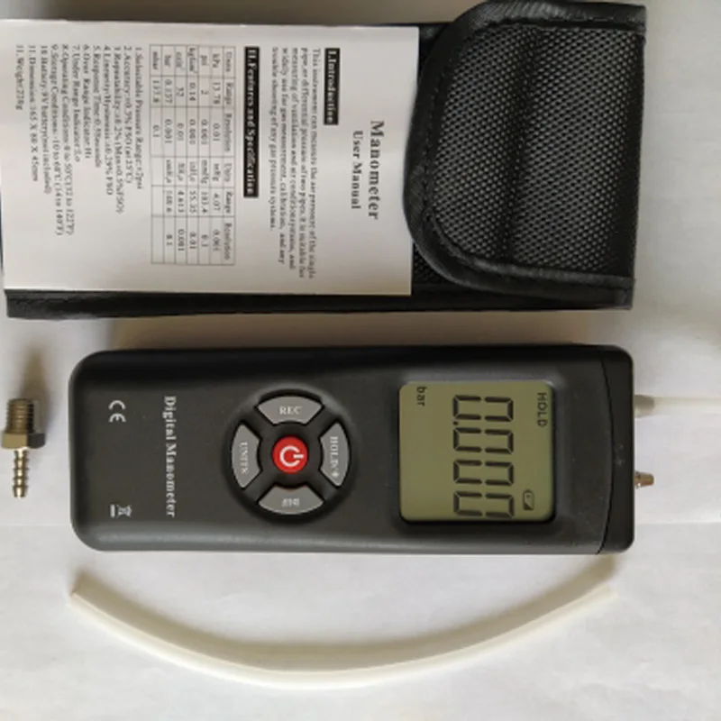 TL100 Цифровой Дифференциальный Манометр ручной воздушный вакуум | Инструменты