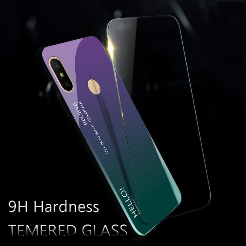 Чехол из закаленного стекла UPaitou для Xiaomi Mi 6X A2 Lite Note 10 Pro CC9 pro Мягкий Роскошный