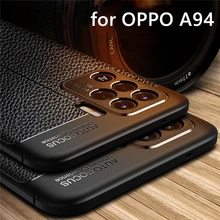 For OPPO A94 Case Luxury Leather Soft Rubber TPU Silicone Case For OPPO A94 F19 Pro Cover For OPPO A94 Case