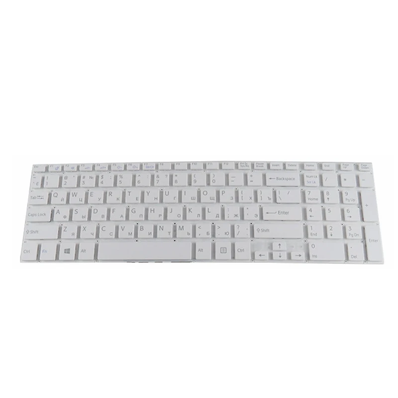 Русская клавиатура YALUZU для Sony VAIO svf152c29v подходит 15 SVF152A29V SVF15A SVF15E SVF153A1YV белая