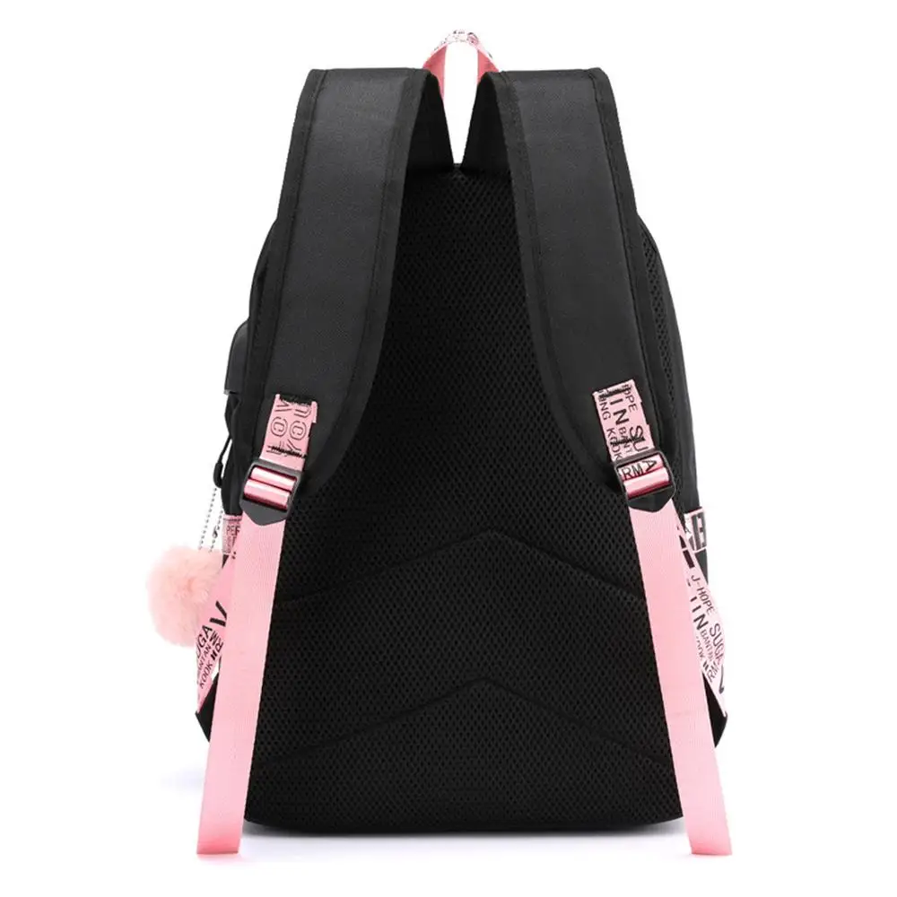 NEW USB boys girls backpack high quality Oxford cloth student bag teens waterpoof backpack Mochila cartoon printing school bag
