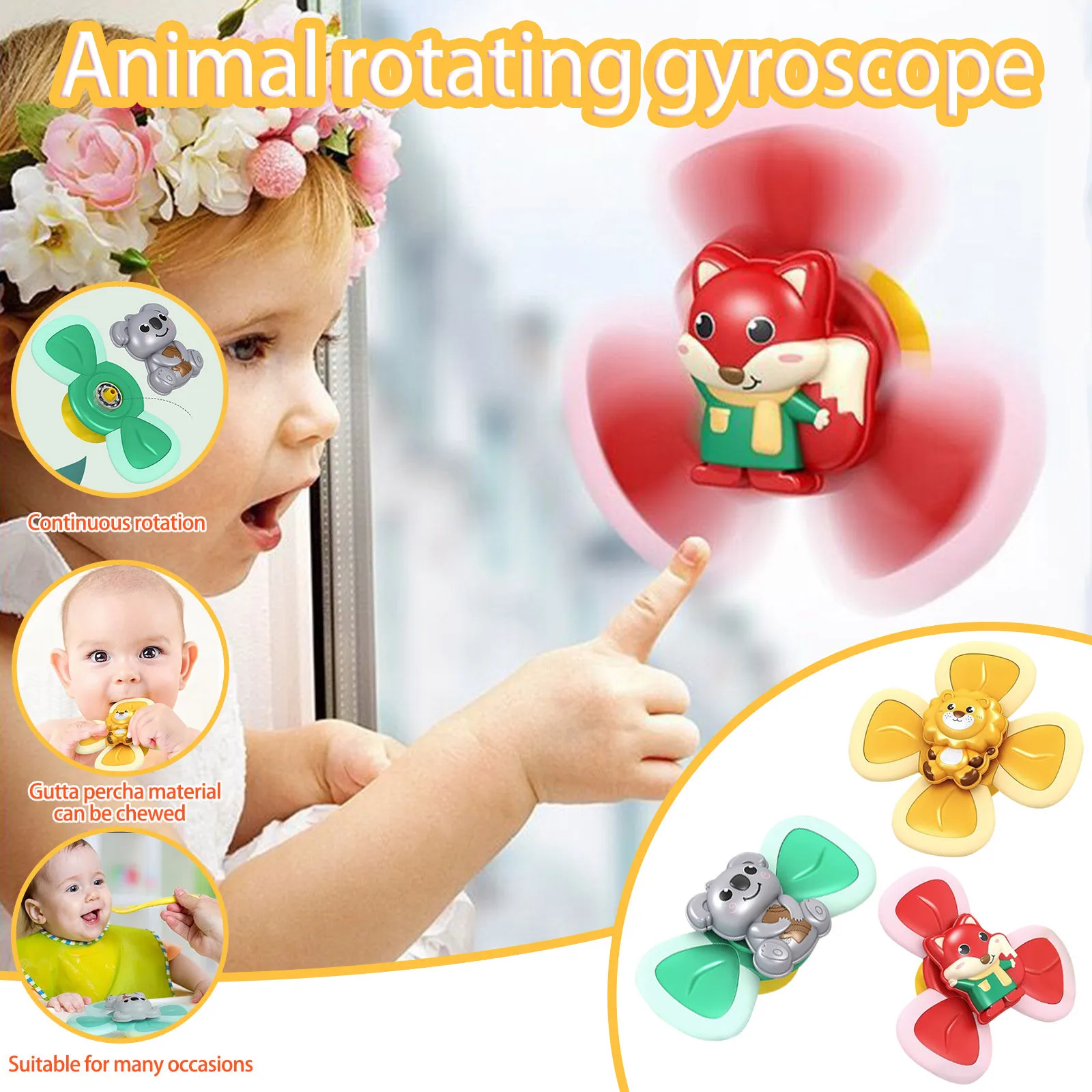 

New Baby Toy Spin Sucker Spinning Top Spinner Toy Baby Kids Funny Toys Classic Gyroscope Children Birthday Xmas Gift Bath Toys