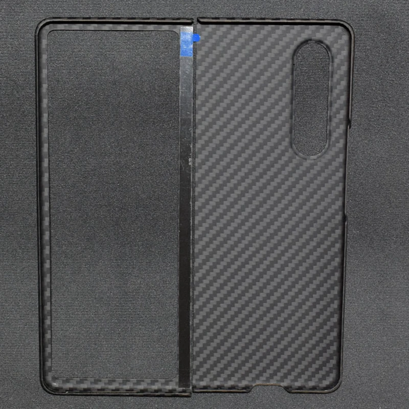 

carbon fiber phone case for Samsung Glaxy Z Fold3 5G W22 aramid fiber business cover lightweight ultra-thin foldable shell