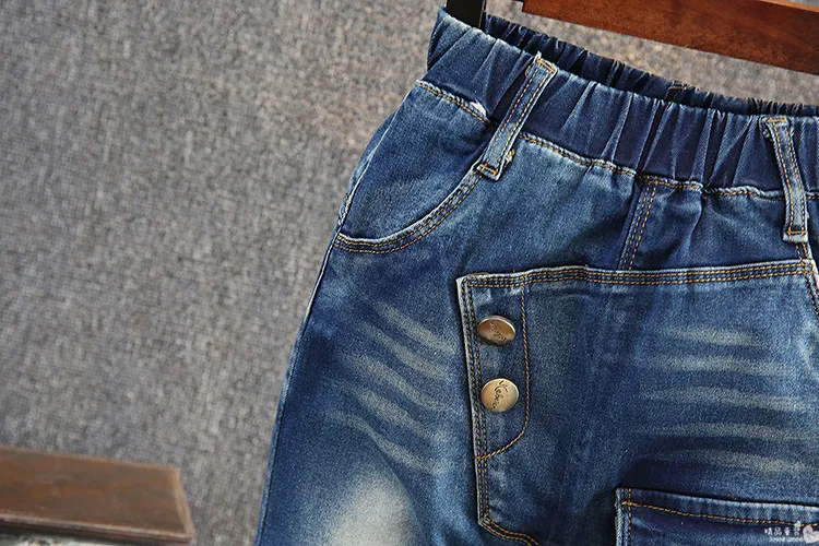 2-7 Yrs Children trousers baby boy &amp girls spring autumn fashion brand high quality Denim jeans pants kids clothing | Детская одежда