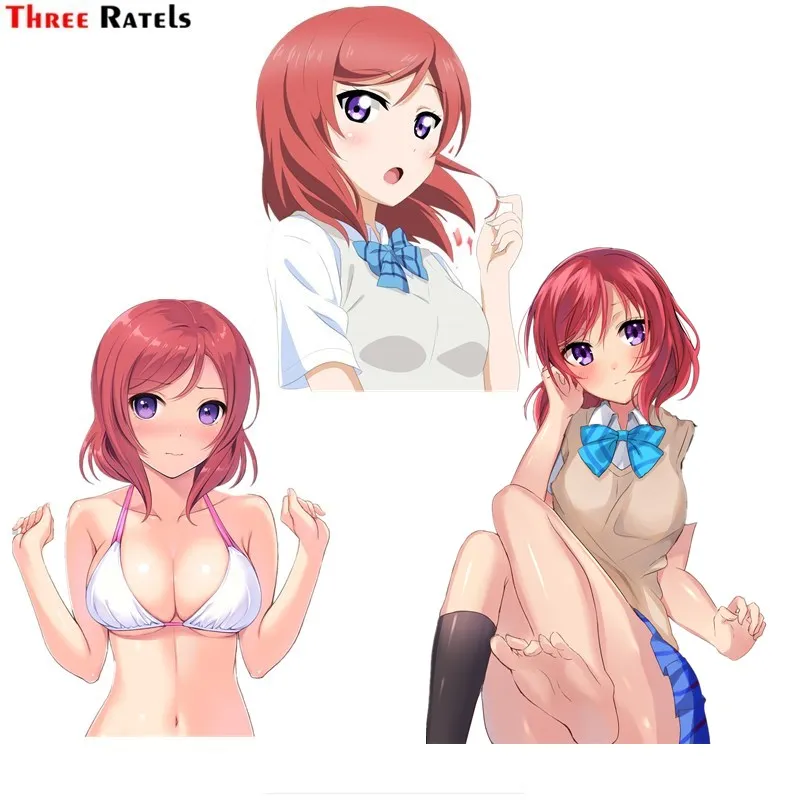 

Three Ratels FC813 Anime girl Nishikino.Maki LOVE LIVE car windshield sticker road bike decal