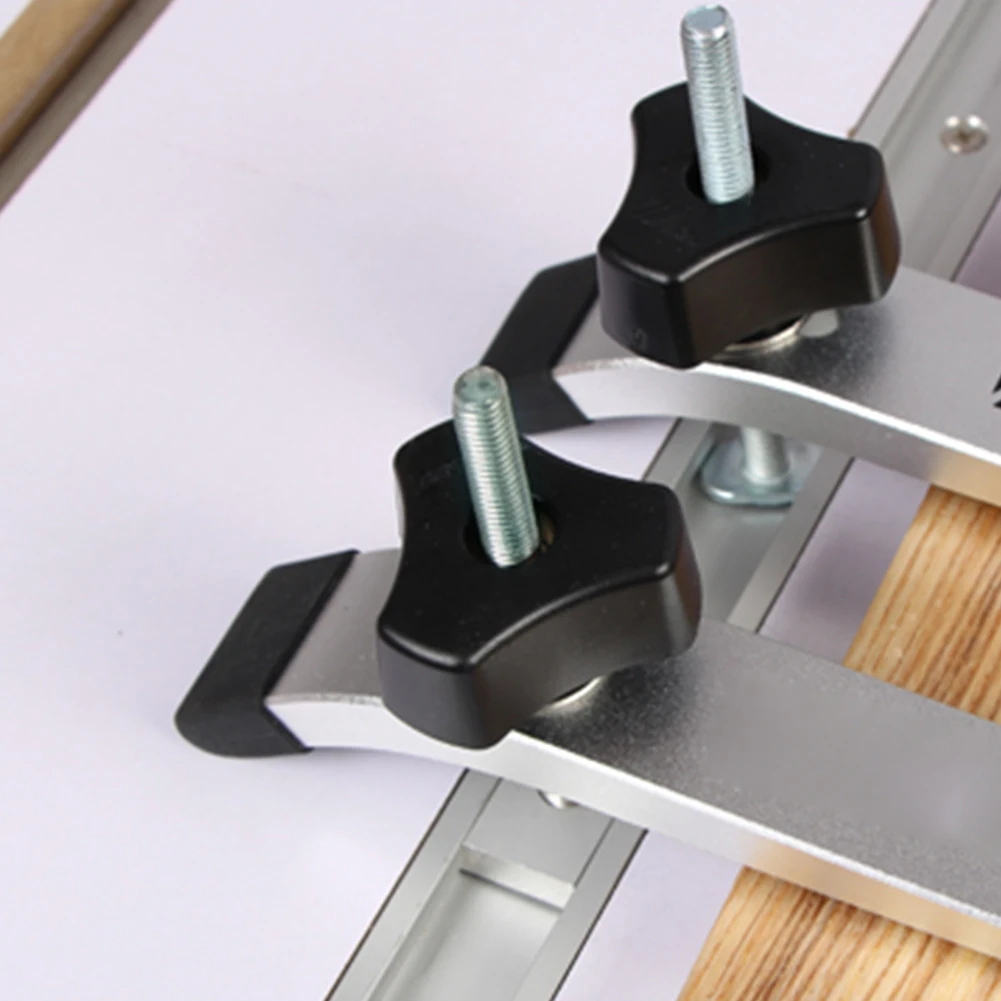 Tools Clamps Hand Slide Block Quick Acting Accessories T-Tracks Durable Knob Metal Screw T-Slot Hold Down Woodworking
