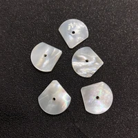 10pcs natural sea shell sector petal shape pendant charms for jewelry making diy necklace earring crafts accessories wholesale