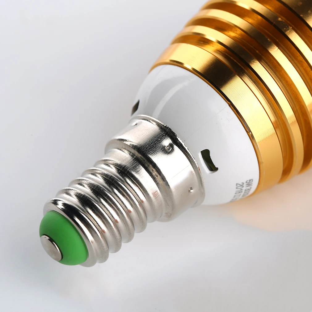 Новый E14 Светодиодный светильник холодный теплый белый золотой LZD-JJ05-2 | Лампы и