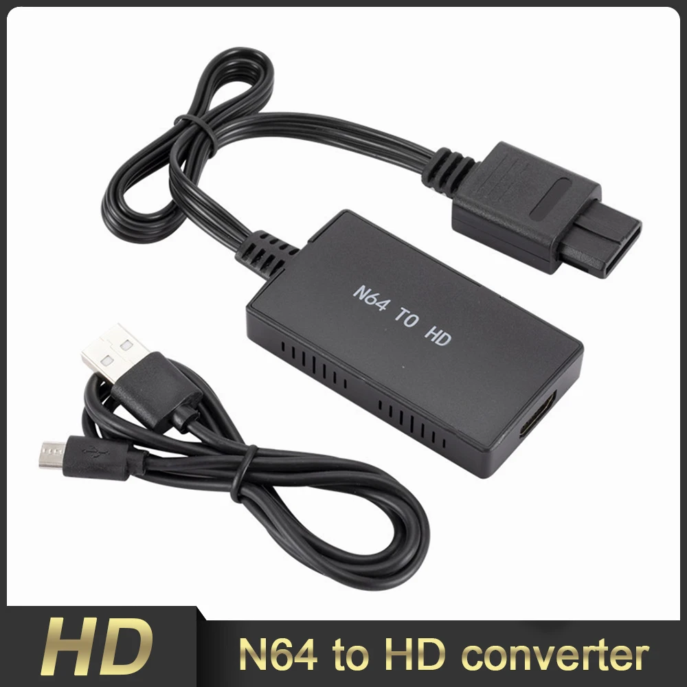 

Adapter Full Digital Cable N64 to HDMI-compatible Component Converter for N64 GameCube SNES for Nintendo 64