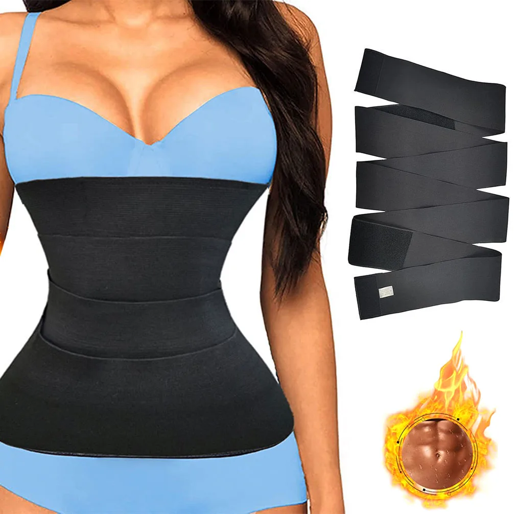 

Waist Trainer body shaper Women Slimming Tummy Wrap Belt Women Sweat Corset belt Weight Loss Sauna Belt Waist Back Support