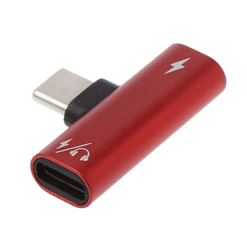 USB C Type папа-двойной тип Женский Кабель-адаптер для зарядки наушников AUX аудио Xiaomi